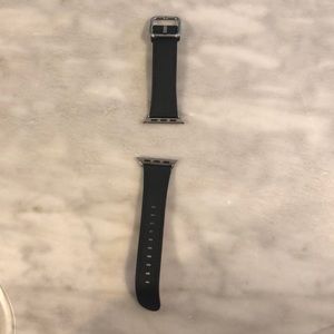 Apple watch band black leather